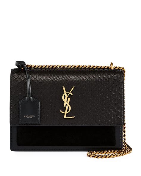 ysl sunset python bag|ysl sunset bag review.